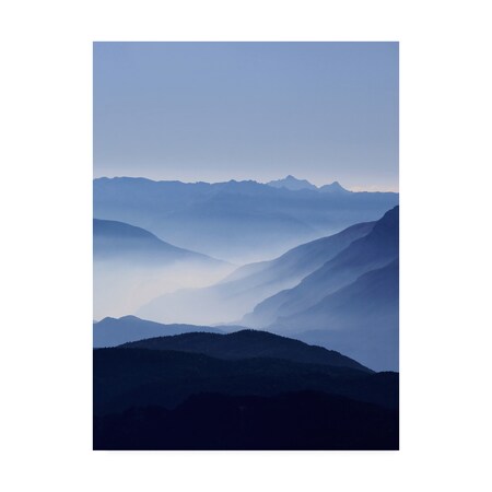 Lexie Greer 'Blue Mountains On Soft Light' Canvas Art,24x32